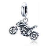 Charm Dije Plata 925 Colgante Moto Naked / Todojoyas