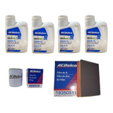 Kit Filtros + Aceite 5w30 Onix-prisma 1.4  Sinte Acdelco