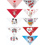 Bandanas Personalizadas Dia Dos Namorados Para Pet Shop!100p