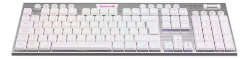 Teclado Mecánico Redragon Horus White Fs K618w-rgb Wireless