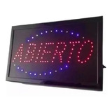 Letrero Abierto De Led 25cm X 48cm Anuncio Envio Gratis