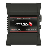 Módulo Amplificador Stetsom Ex3000 Black 1canal 1ohm 3000rms