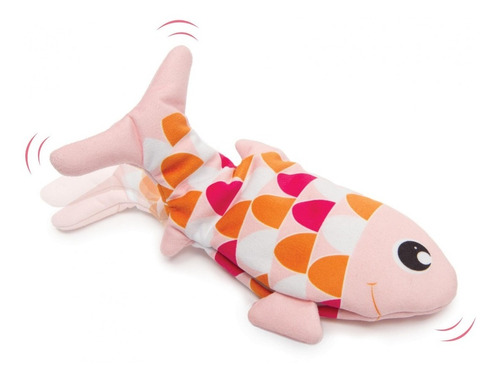 Juguete Para Gato Groovy Fish Catit Activado Con Movimiento Color Rosa