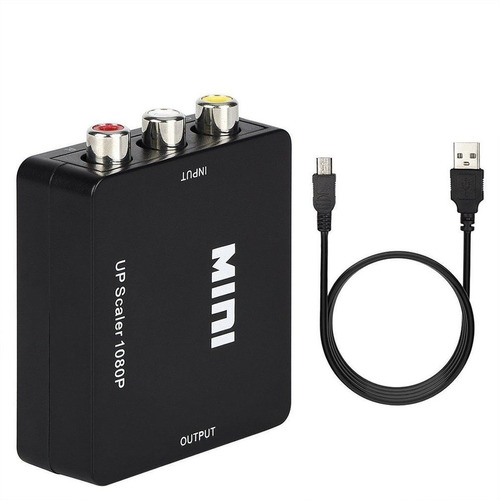 Adaptador Compatible Con Rca Av A Hdmi Para Convertidor Nint