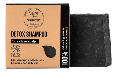 Barra De Champú Orgánico Sólido Para Cabello Graso Soapfacto