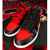 Tenis Jordanretro 1 High Satin Bred Talla 27.5 Mx (original)