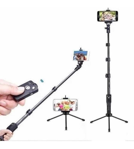 Kit Bastão Pau Selfie Monopod 1288 Yunteng + Mini Tripe