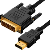 Dvi Hdmi Cabo Conversor Hd Adaptador Nylon Reforçado Filtro