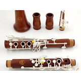 Clarinete Profissional Madeira 17 Chaves Prateado Ou Ouro