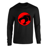 Camibuso Thundercats Negro Camiseta Manga Larga