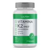 Vitamina K2 Mk7 - Menaquinona 100mcg - 60 Capsulas - Lauton 