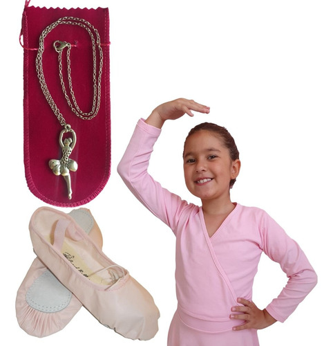 Sapatilha De Balé Infantil + Acessório De Bailarina K2