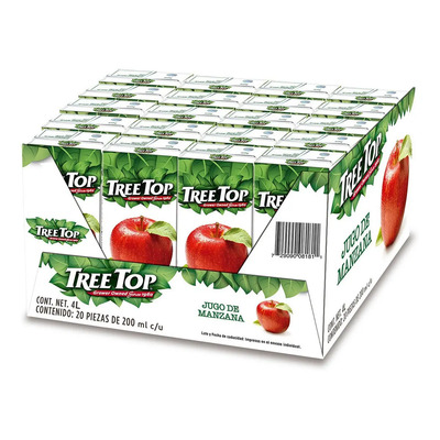 Jugo De Manzana Tree Top 20 Juguitos 200ml Sin Azucar Extra | Envío gratis