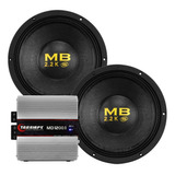 Combo Doble Woofer Eros 12 1100w + Potencia Taramp Md1200