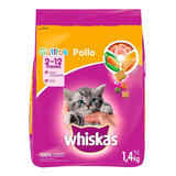 Alimento Whiskas Gatito Sabor Pollo Bolsa 1.4 Kg 2-12 Meses