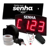 Kit Senhas Com Painel Sequencial Dispensador Placa E Bobinas