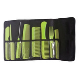 Set De Peines Peluqueria Profesional Eurostil Estuche X 8