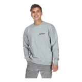 Polerón Unisex Vertical Crew Gris Claro Element