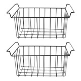 Cubo De Almacenamiento De Alambre Para Congelador, 2 Unidade