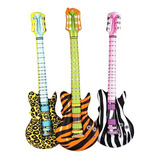 12 Guitarras Inflables Safari Animal Print Batucada  Fiesta