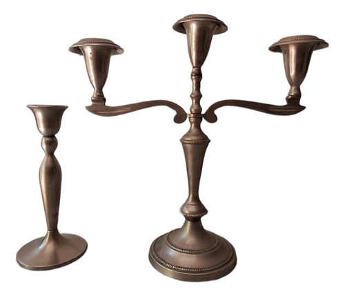 Candelabro Volf Pewter Plated India