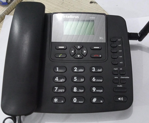 Telefone Celular Rural Fixo De Mesa 3g Gsm Intelbras Cf 6031