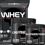 Combo Whey Protein Hipercalórico Isolate Creatina Mais Forte