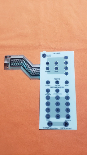 Membrana Teclado Frente De Microonda Whirlpool Md249