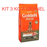 Kit 3 Kg Ração A Granel Golden Special Adultos Frango Carne