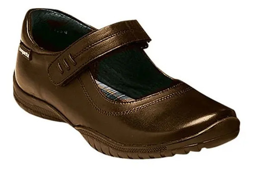 Zapato Escolar Para Niña Coqueta Mod Georgina Café T22-26 | Meses sin interés