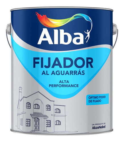 Sellador Fijador Al Aguarras Transparente Alba 4lts