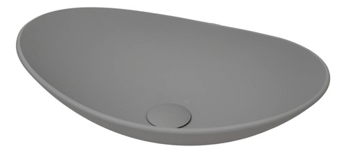 Cuba Oval Matte Banheiro Lavabo Canoa Pia+válvula Click Ralo