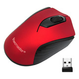 Mini Mouse Inalámbrico 2.4 G Nano Receptor Usb 100503 Rojo