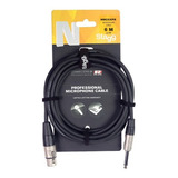 Cable Stagg Nmc6xpr Xlr Canon Hembra A Plug Macho De 6 Metros De Largo