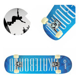 Skate Montado Semi Profissional Skatetboard Spin Abec 9 Blue