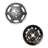 Rin Acero 13x5 C/tapon Negro Chevy 1.4l 2002-2012