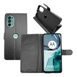Capa Capinha Carteira Para Motorola Moto G62 Case Flip Couro