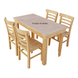 Comedor Madera  4  Personas  Valery Al Natural