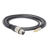 Cable Mini Plug 3.5 A Xlr Canon Hembra Balanceado 3 Mts