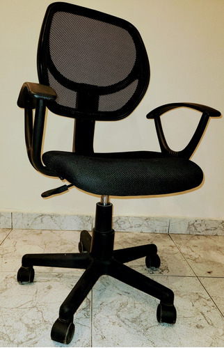 Silla Ejecutivo Respaldo Bajo Silla Escritorio Pc Mesh Negro