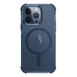 Carcasa Para iPhone 15 Pro - Marca Uniq Modelo Combat - Color Azul - Compatible Con Magsafe