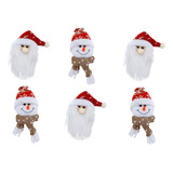 Kit Enfeite Árvore De Natal Papai Noel Boneco Neve Luxo 