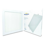 Kit 3 Painel Plafon Led Embutir Quadrado 18w Branco Frio