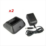 Pack 2 Cargadores Completos Para Radios Baofeng Uv-5r