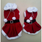 Vestido Santa Claus Talla 2 Para Perra Navidad