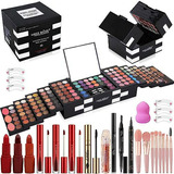 Kit De Maquillaje Miss Rose M 148 Colores, Profesional Para 