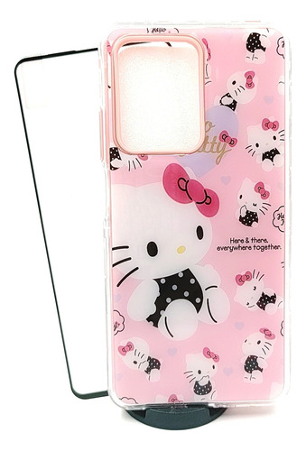 Case Hello Kitty + Mica Cristal Para Xiaomi Redmi Note 12 4g