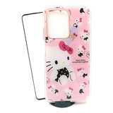 Case Hello Kitty + Mica Cristal Para Xiaomi Redmi Note 12 4g