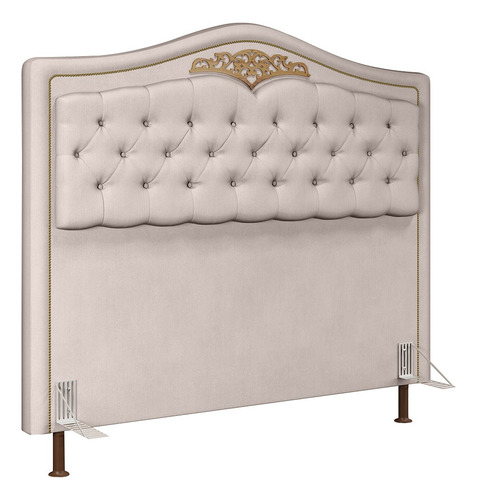 Cabeceira Cama Box Casal 140cm Imperial Suede Mpozenato