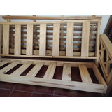 Futon De Pino 3 Cuerpos Sin Colchon